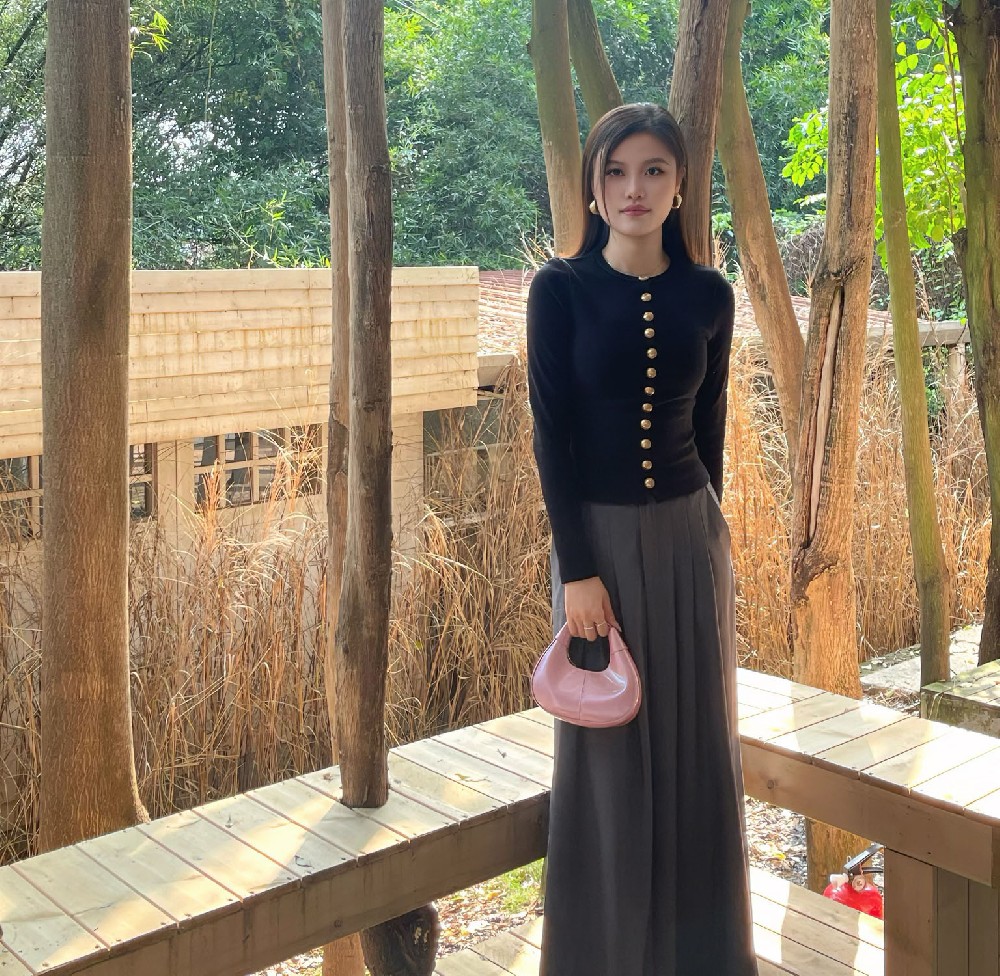 长袖针织衫女修身打底衫内搭气质上衣