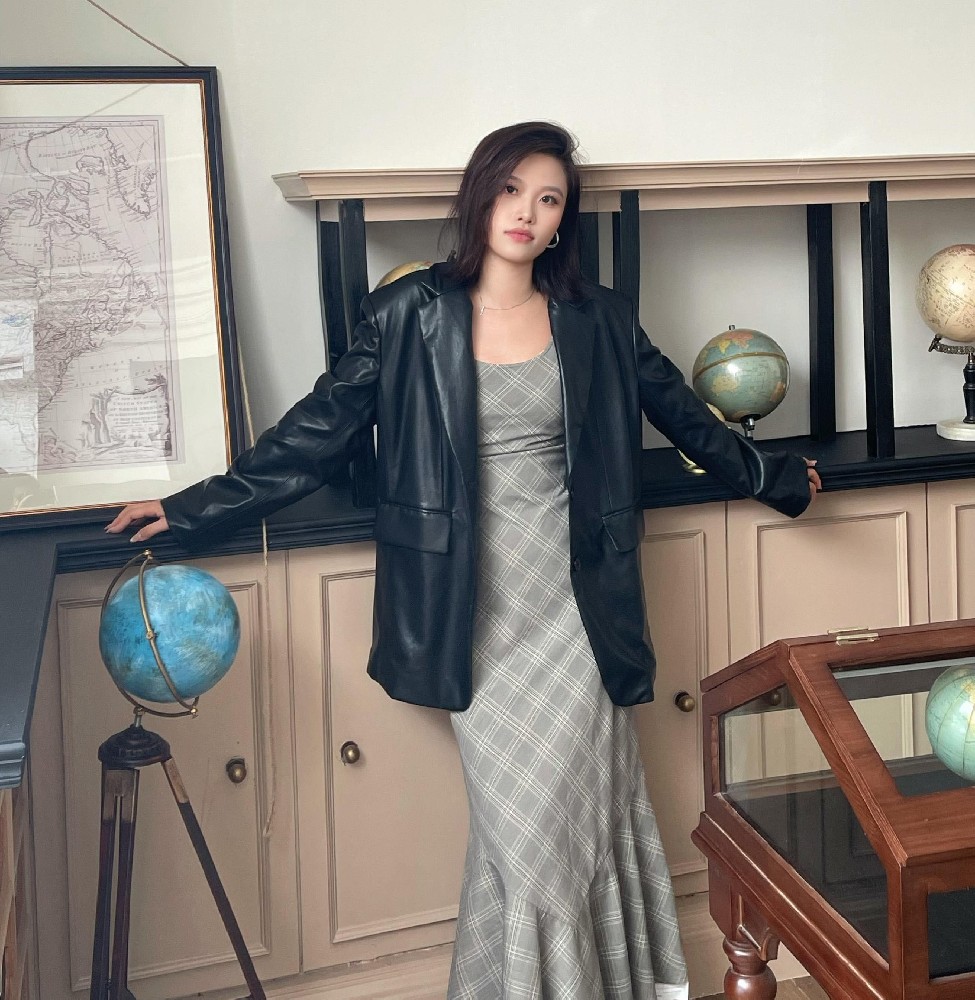 早秋复古气质休闲宽松上衣夹克女